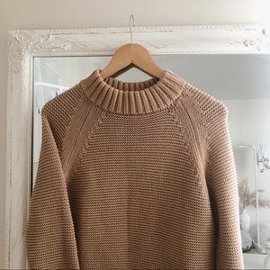 Zara Chunky Beige Knit Sweater